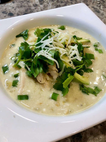 Green Chile Chicken Enchilada Soup