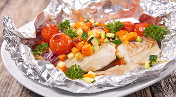 Baked Fish and Veggies in Foil