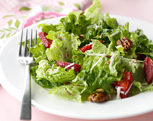 Strawberry Pecan Salad With Homemade Poppy Seed Dressing