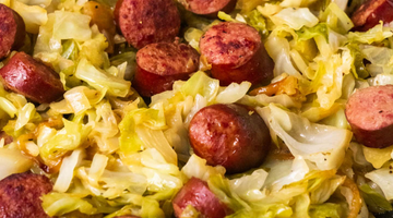 Fried Cabbage and Polish Sausage