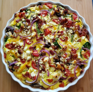 Summer Bacon Ricotta Frittata