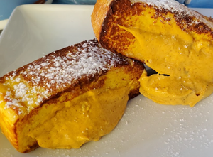 Keto Pumpkin-Stuffed French Toast