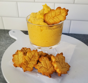 Keto Pumpkin Cheesecake Dip with Pie Crust Cookies