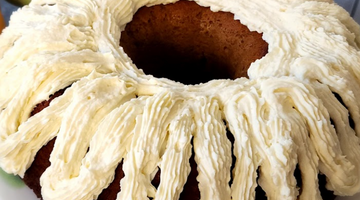 Pumpkin Pound Cake with Cream Cheese Frosting