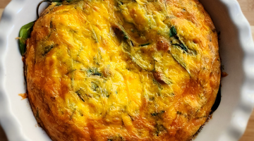 Tangy Cheese & Spinach Quiche