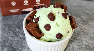 Frozen Mint Brownie Chocolate Chip Fluff