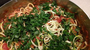 Keto Spaghetti Recipe: Ground beef, marinara, and shirataki or zucchini noodles!