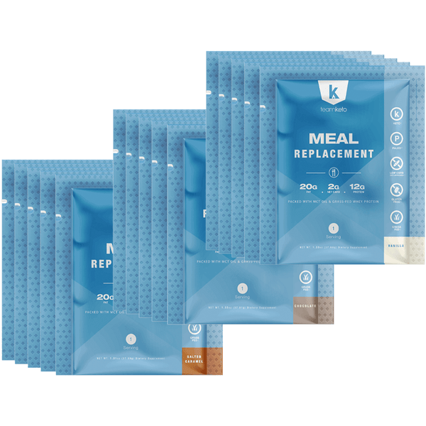 15-Meal Replacement Travel Packs + C8 MCT Oil Powder