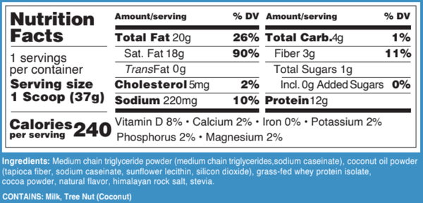 15-Meal Replacement Travel Packs + C8 MCT Oil Powder